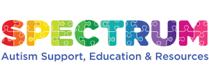 Spectrum logo; Autism, Support, Education & Resources