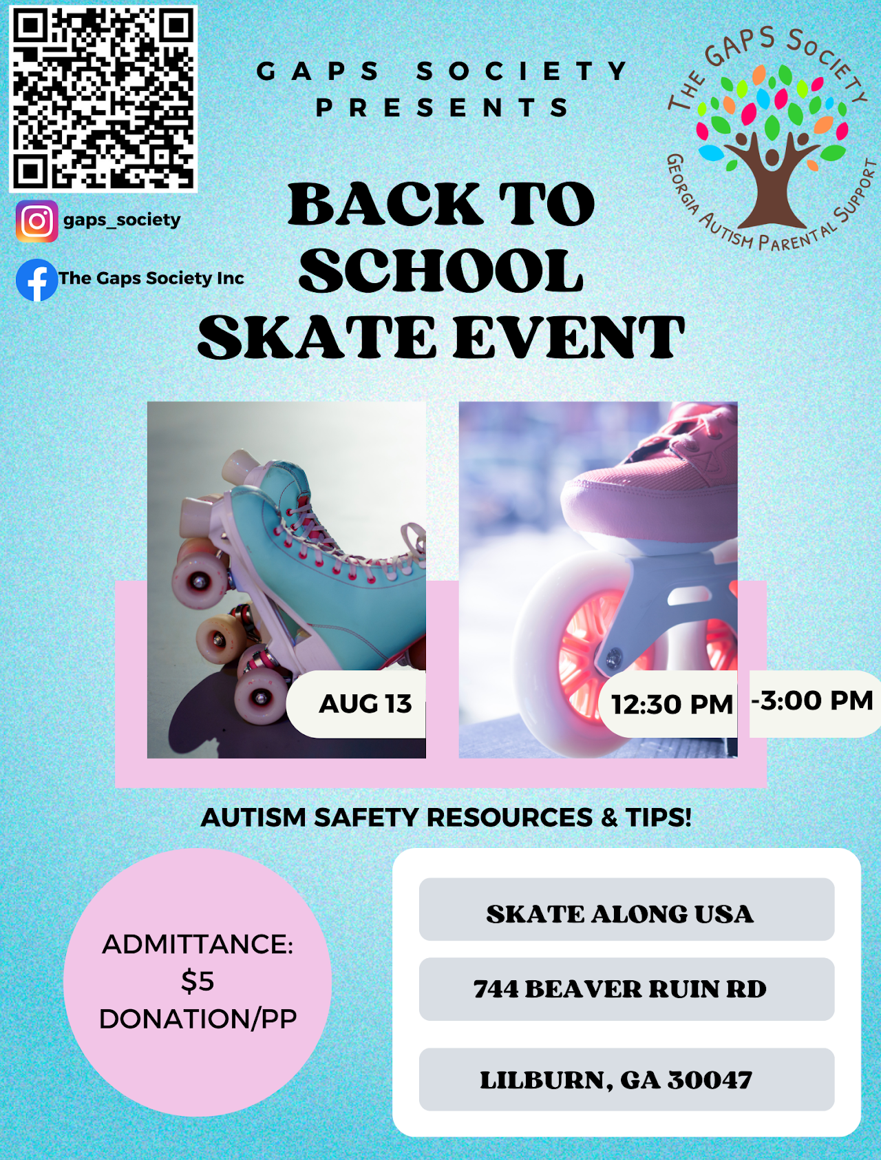 Back to School Skate Event Flyer.